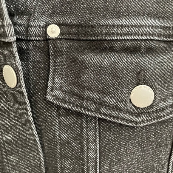 Dear John NWT Jules Washed Down Black Denim Jacket - Picture 5 of 7